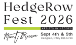 Logo Dates - White HedgeRow Fest 2026